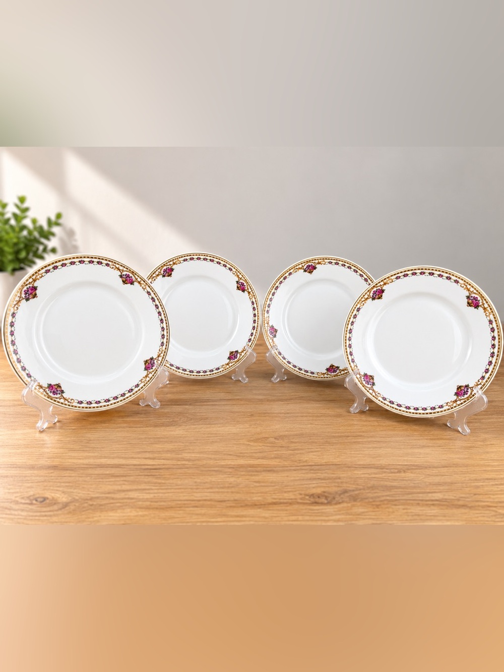 Bernardaud Chamberry Limoges Salad Plates Set of 4